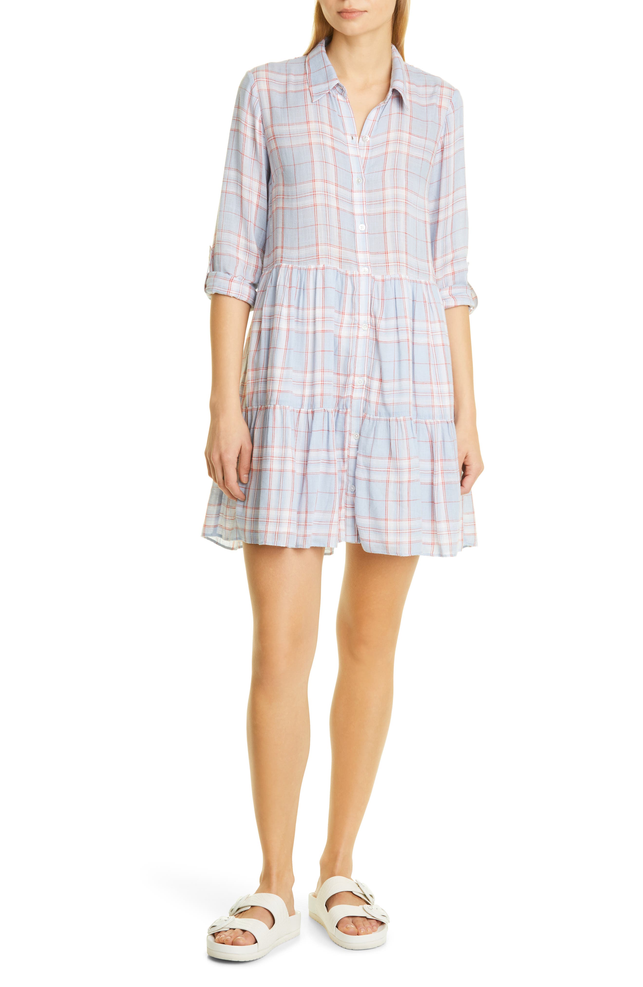 Veronica Beard Jemila Plaid Shirtdress 