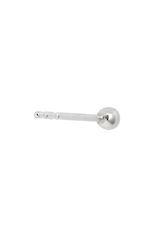 Shop Anzie Single Ball Stud Earring In White