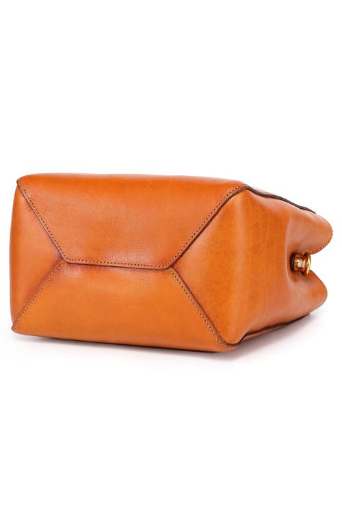 Old Trend Dahlia Mini Tote Bag In Cognac