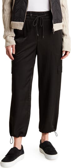 AB Leisure High Rise Satin Patch Pocket Pants