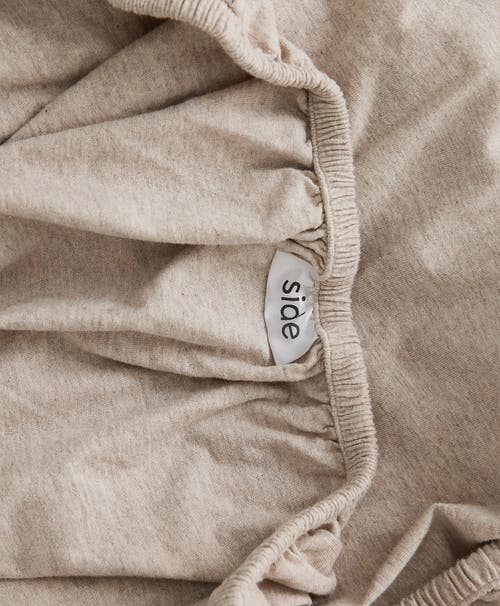 Pact Organic Favorite Tee Jersey Fitted Sheet In Wheat Heather
