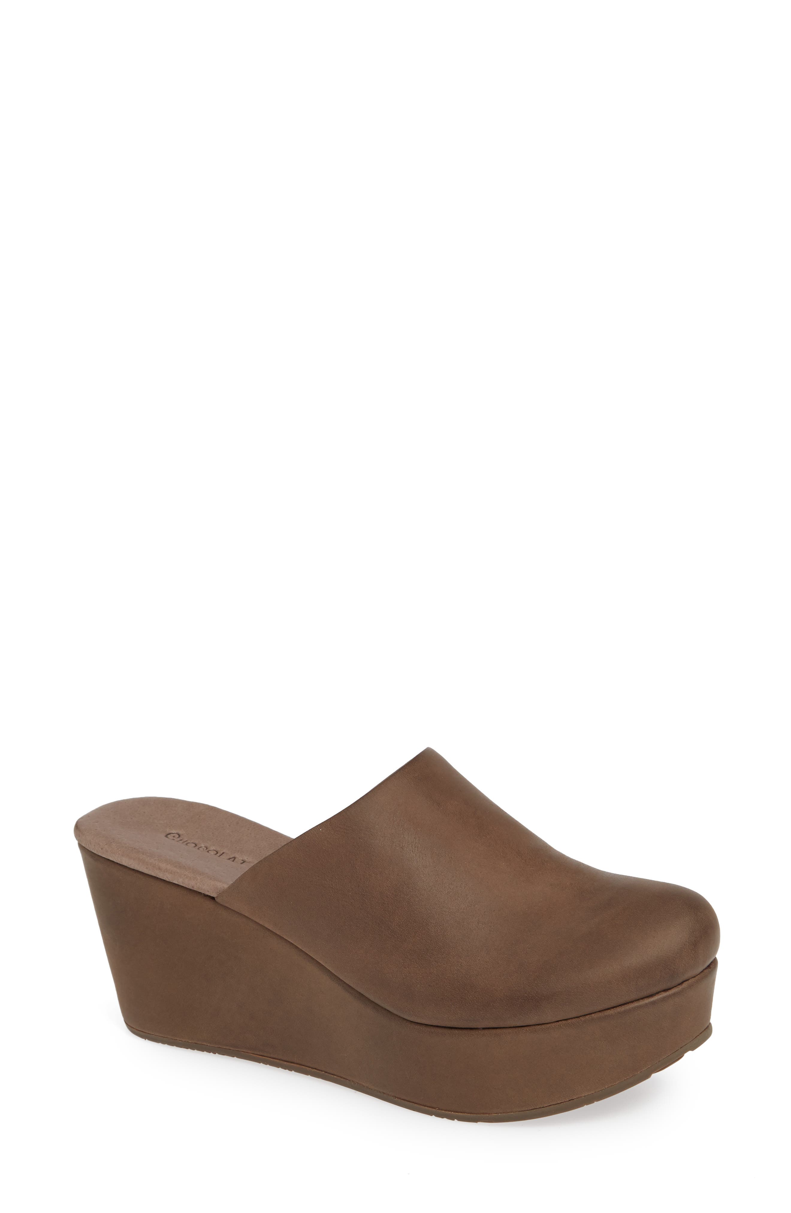 slip on wedge mules