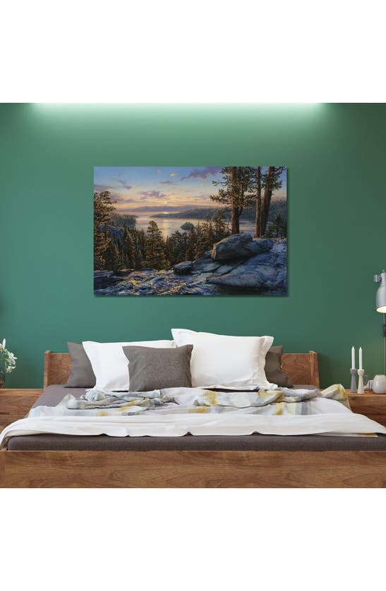 Icanvas Dawn At Lake Tahoe By Evgeny Lushpin Canvas Wall Art In Multi