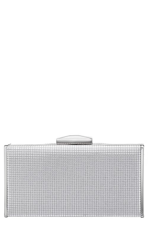 Nina Hillery Frame Clutch in Silver 