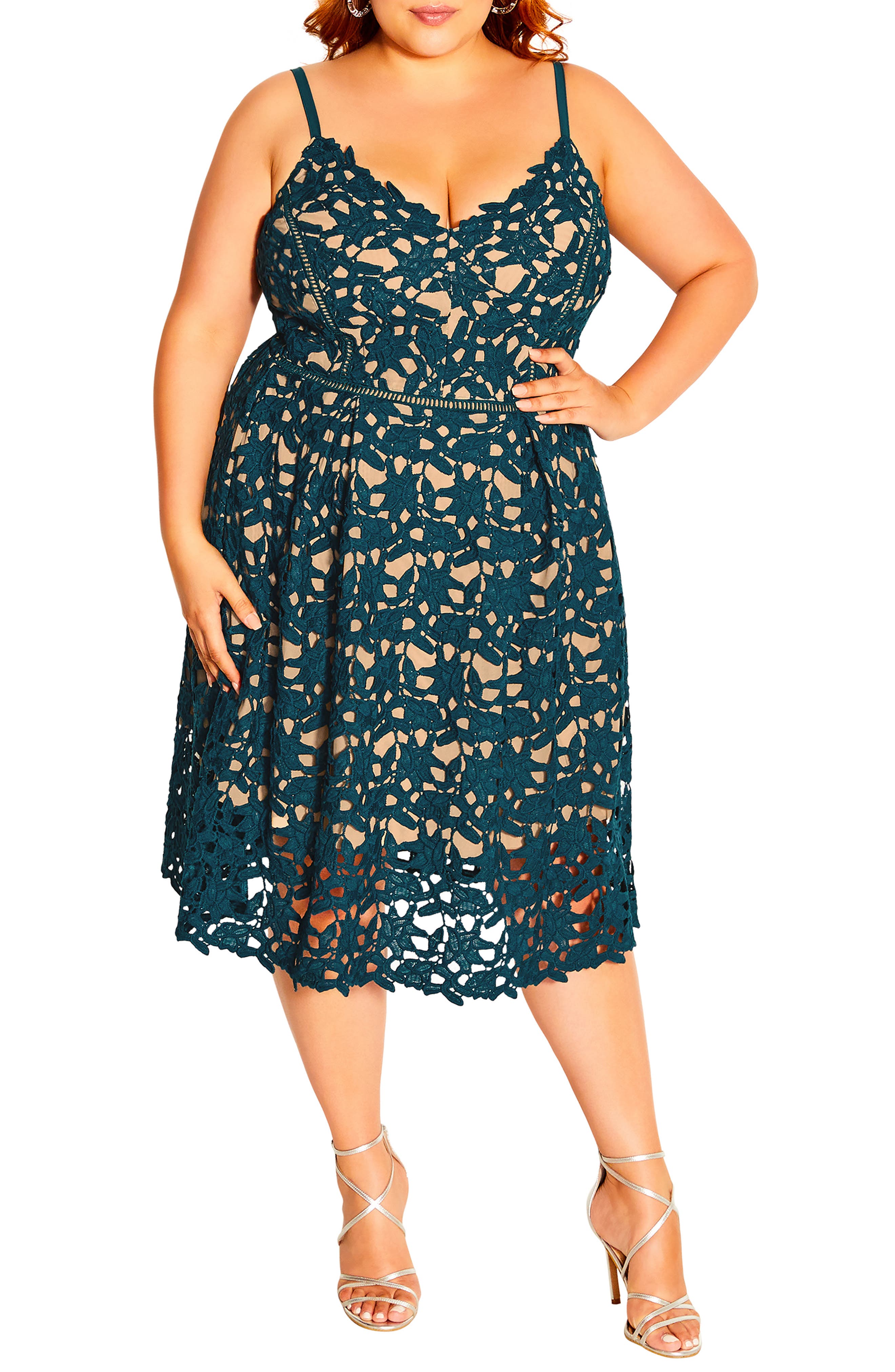 green lace dress | Nordstrom