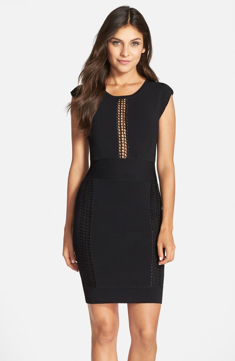 French Connection 'Danni' Lace Inset Body-Con Dress | Nordstrom