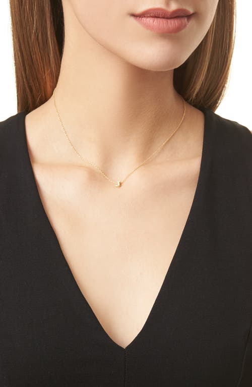 BONY LEVY BONY LEVY 18K GOLD PAVÉ DIAMOND INITIAL PENDANT NECKLACE