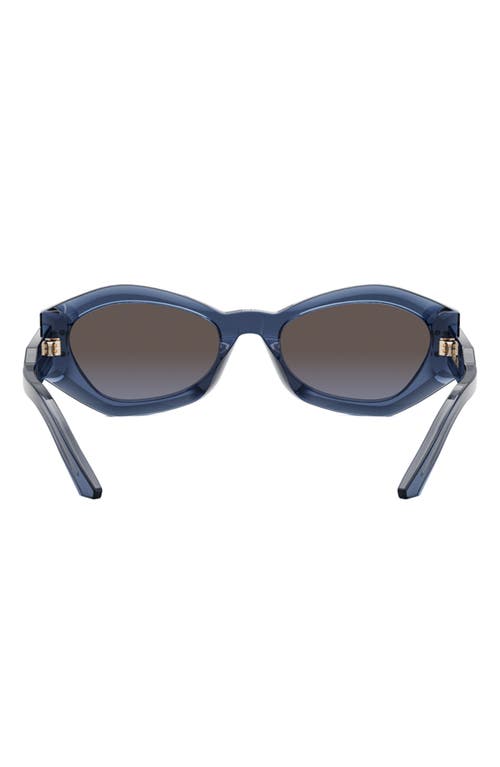 Shop Dior 'signature B1u 55mm Butterfly Sunglasses In Shiny Blue/gradient Bordeaux