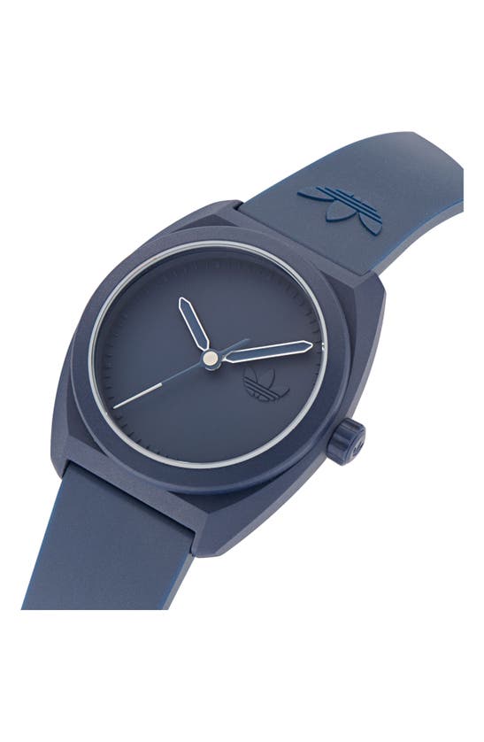 Adidas Originals Ao Street Resin Strap Watch In Navy