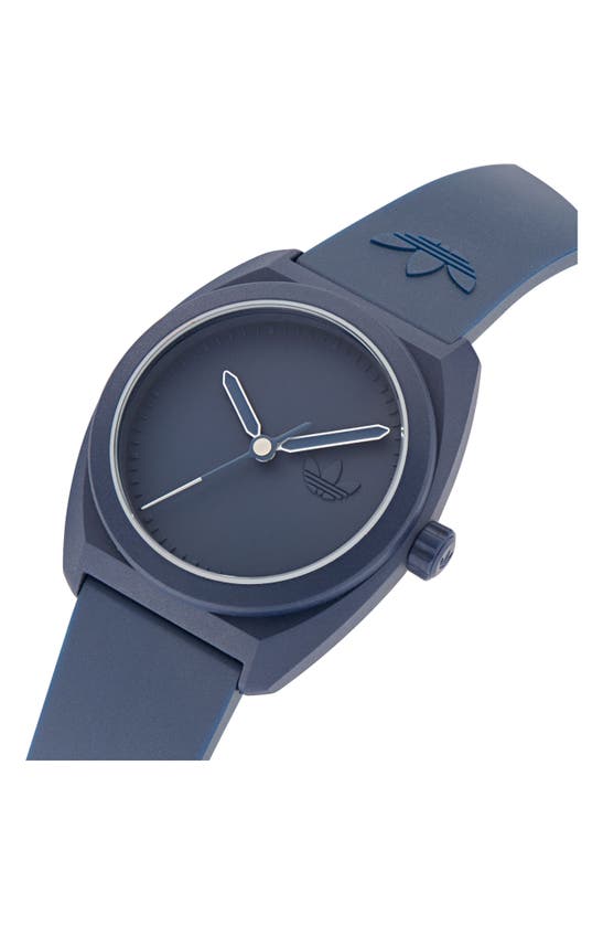 Shop Adidas Originals Ao Street Resin Strap Watch In Navy