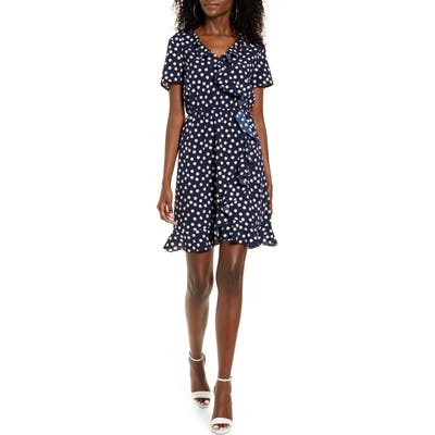 Vero Moda Olivia Frill Short Sleeve Minidress, Blue