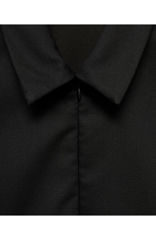 Mango Short Dress With Zip Black In Black