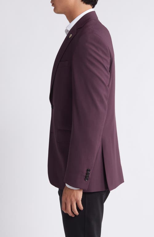 Shop Ted Baker London Jay Slim Fit Stretch Wool Sport Coat In Burgundy