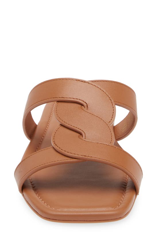 Shop Stuart Weitzman Ibiza Slide Sandal In Tan