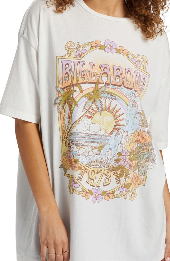 Shop Billabong Golden Hour Cotton Graphic T-shirt In Salt Crystal