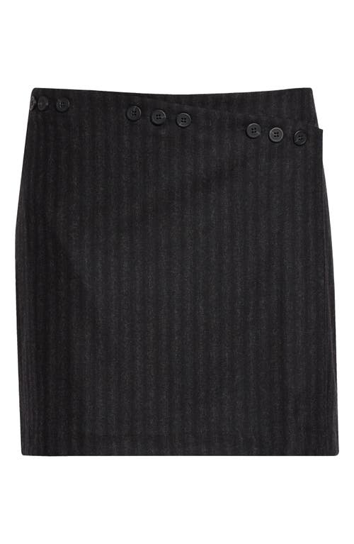 Shop Paloma Wool Leonie Stripe Skirt In Grey