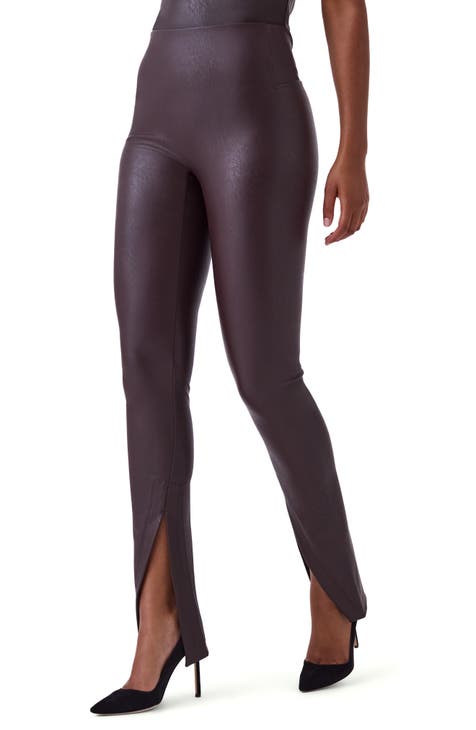 HONEYLOVE NEW FAUX LEATHER LEGGINGS VS SPANX.Let's compare for