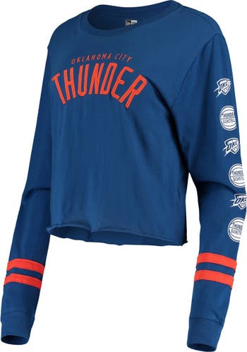 Women's Oklahoma City Thunder New Era Blue Space Dye Jersey