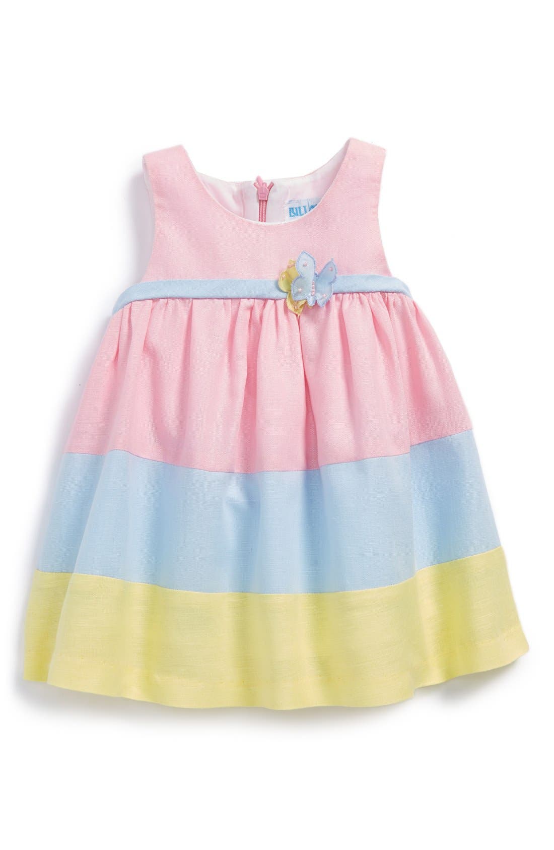 Luli & Me Striped Sleeveless Dress (Baby Girls) | Nordstrom