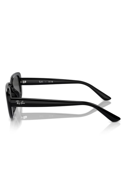 Ray Ban Ray-ban 56mm Pillow Rectangular Sunglasses In Dark Grey/black