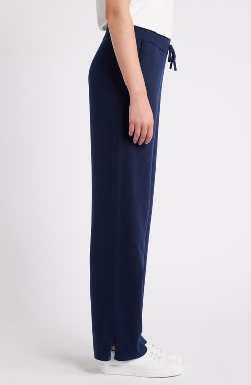 Shop Caslonr Caslon(r) Cotton & Cashmere Sweater Pants In Navy Night