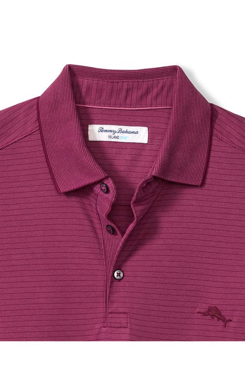 Shop Tommy Bahama Bay Stripe Islandzone® Performance Polo In Purple Potion