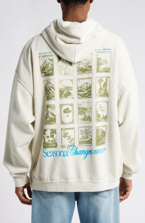 Shop Bdg Urban Outfitters Oversize Seasonal Changes Graphic Hoodie In Ecru