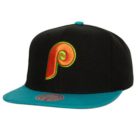 Men's New Era Light blue/navy Philadelphia Phillies Green Undervisor 59FIFTY Fitted Hat