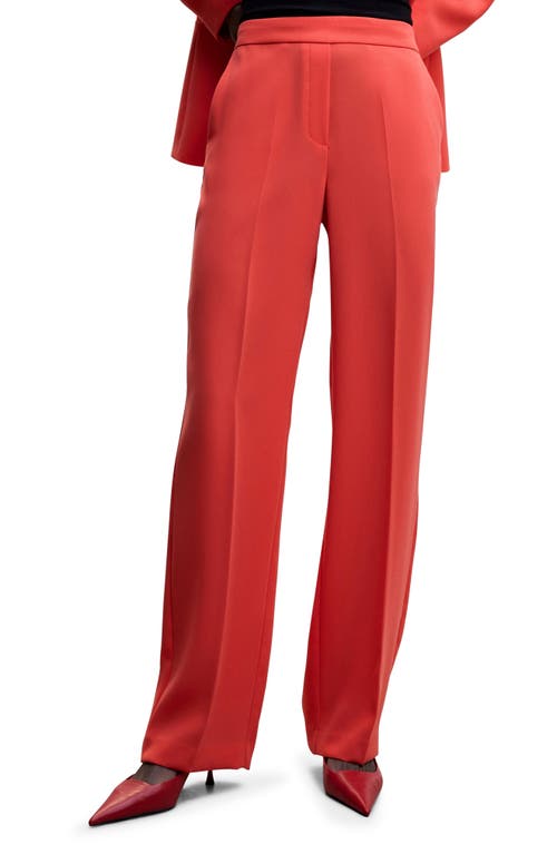 MANGO Wide Leg Suit Pants in Bright Red at Nordstrom, Size Xx-Large