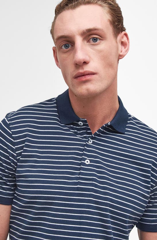 Shop Barbour Westgate Stripe Polo In Navy