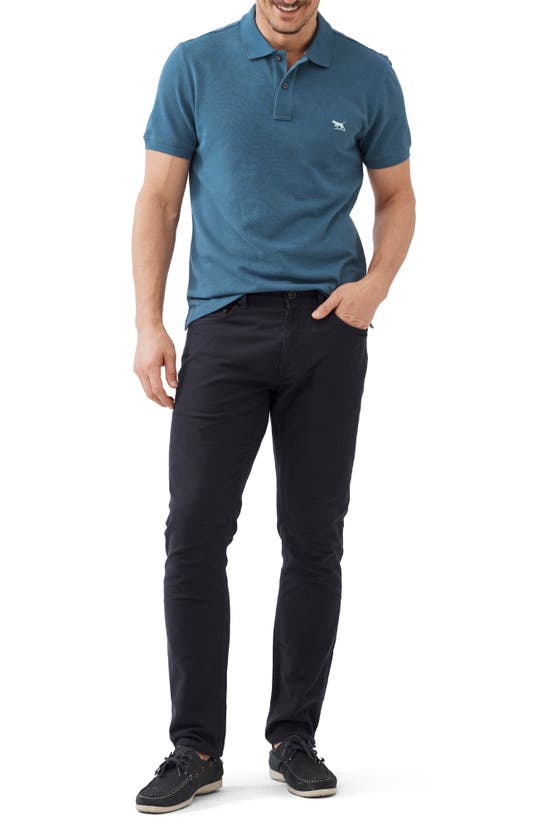 Shop Rodd & Gunn Gunn Piqué Sports Fit Cotton Polo In Teal