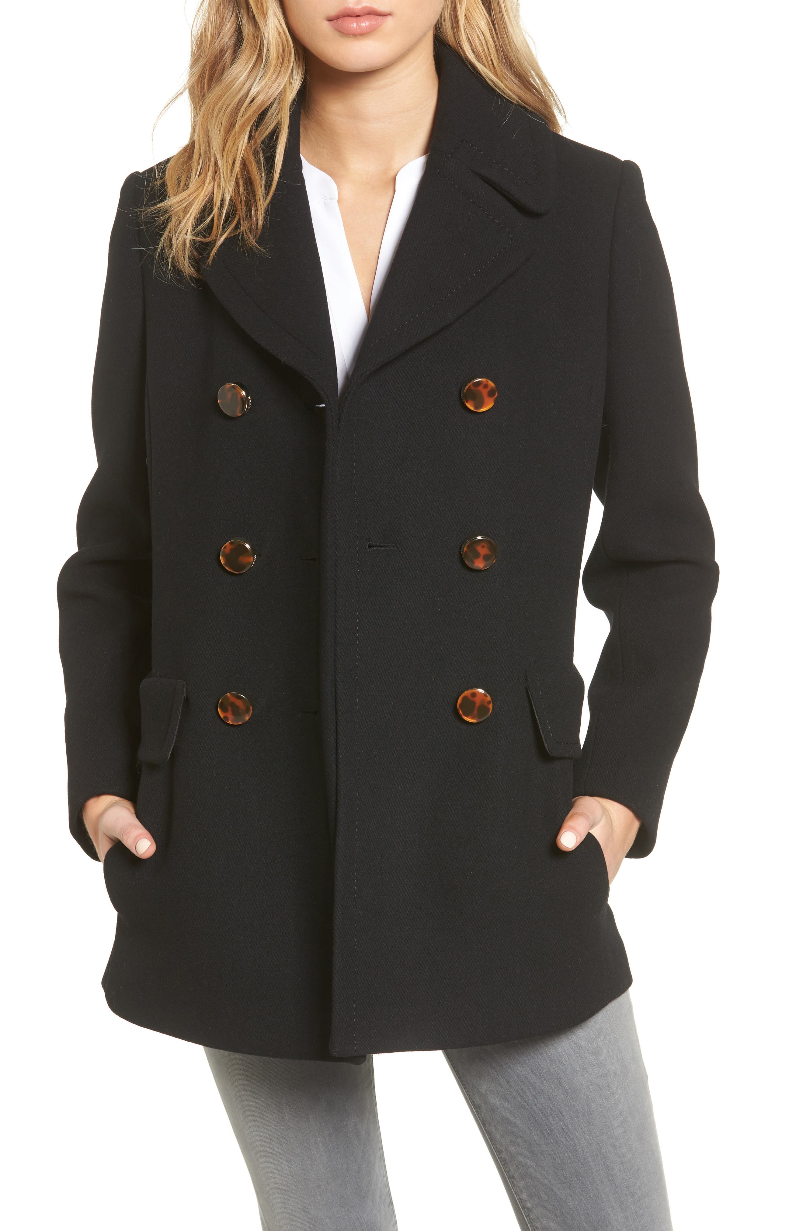 kate spade new york wool blend peacoat Nordstrom