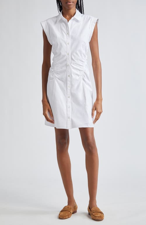 Veronica Beard Talulah Cap Sleeve Shirtdress in White at Nordstrom, Size 2
