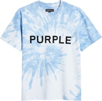 Purple Brand T-Shirt - Bleached Stencil Logo - Black - 800080 – Dabbous