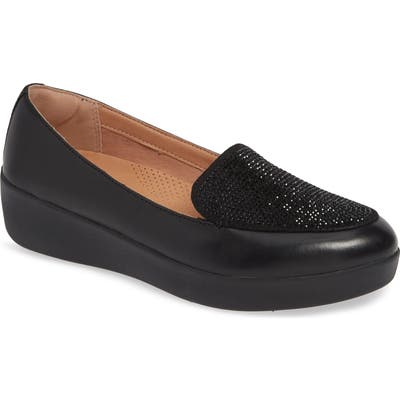 Fitflop Crystal Sneakerloafer Slip-On, Black