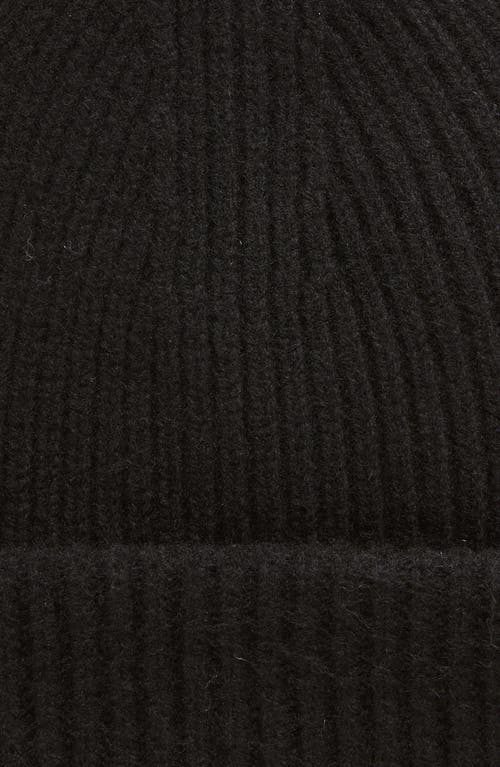 Halfdays Rib Merino Wool Beanie In Black