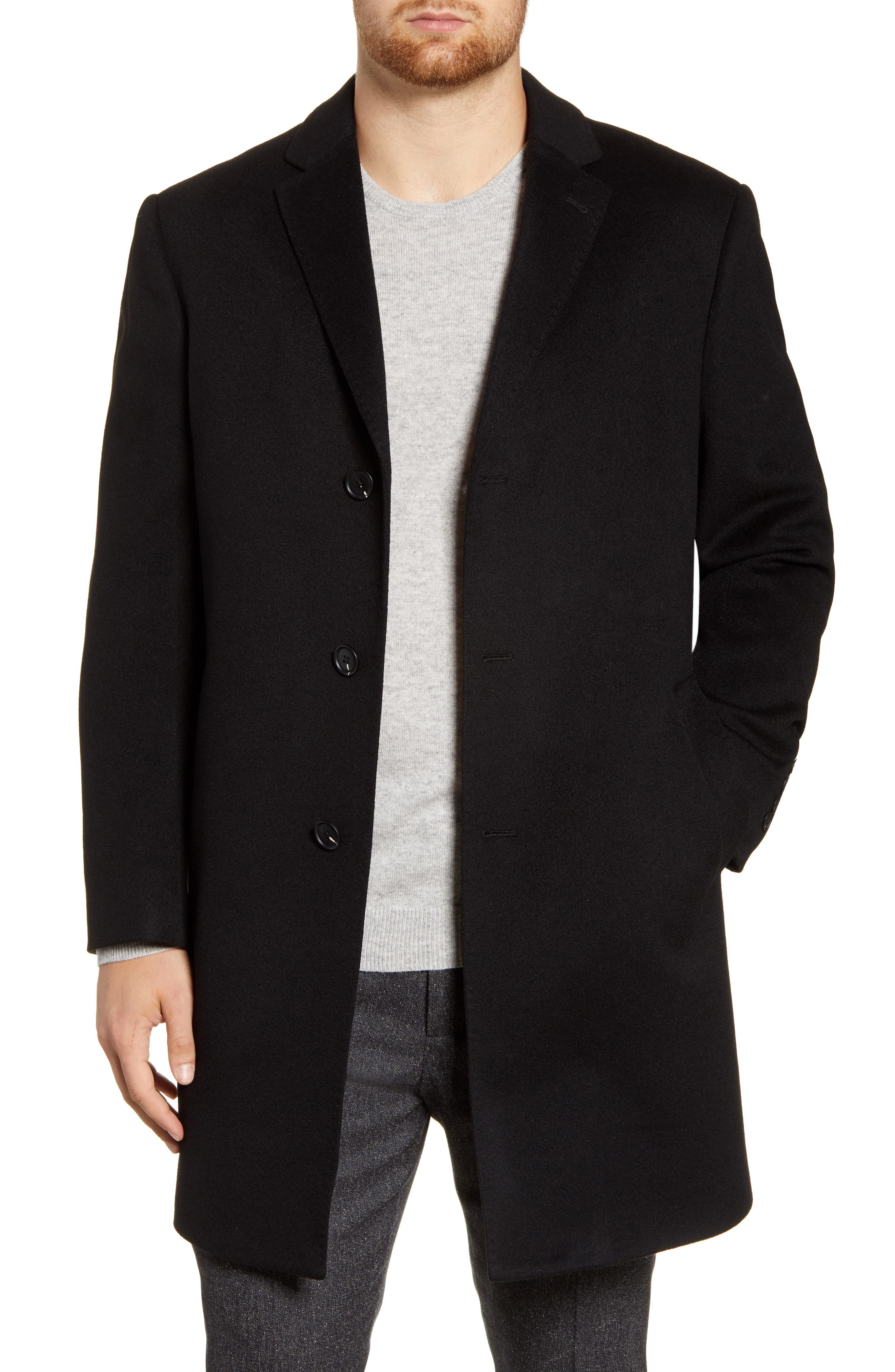 John W. Nordstrom® Mason Wool & Cashmere Overcoat Nordstrom