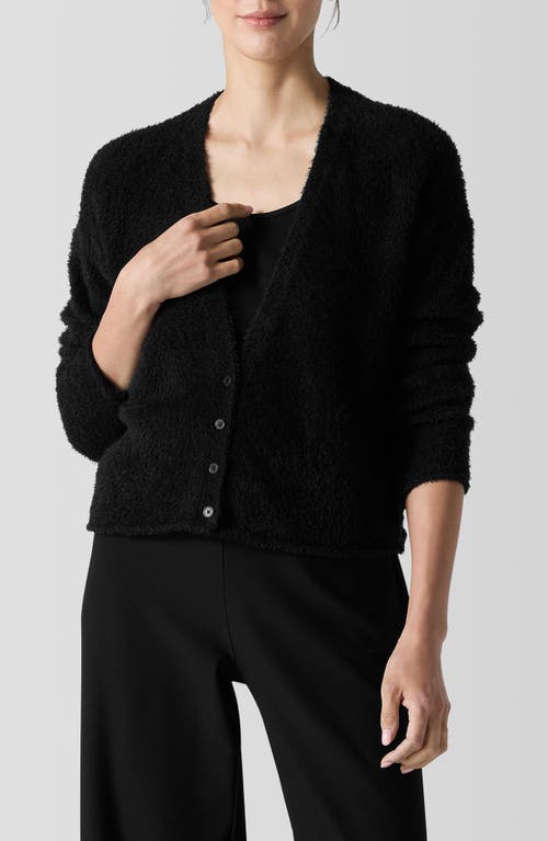 Shop Eileen Fisher Crop Cardigan In Black