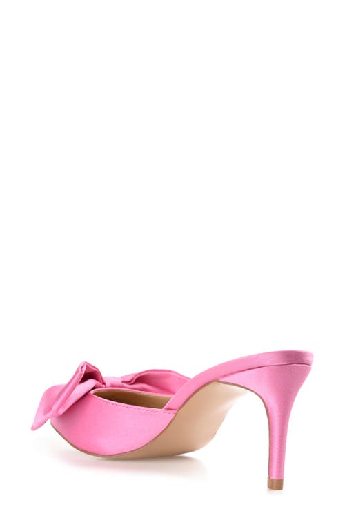 Shop Journee Collection Tiarra Bow Mule In Pink