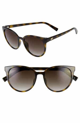 Le Specs Bandwagon Matte Tort Sunglasses / Smoke Mono Polarized Lenses