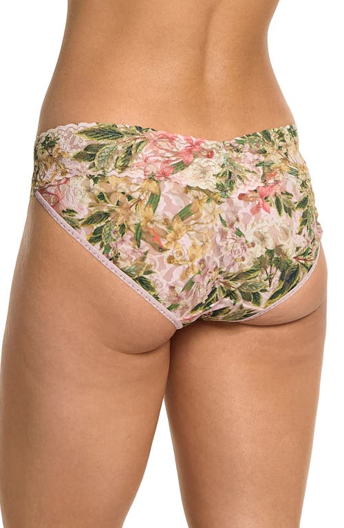 Hanky Panky Printed Signature Lace V-kini Underwear In French Garden