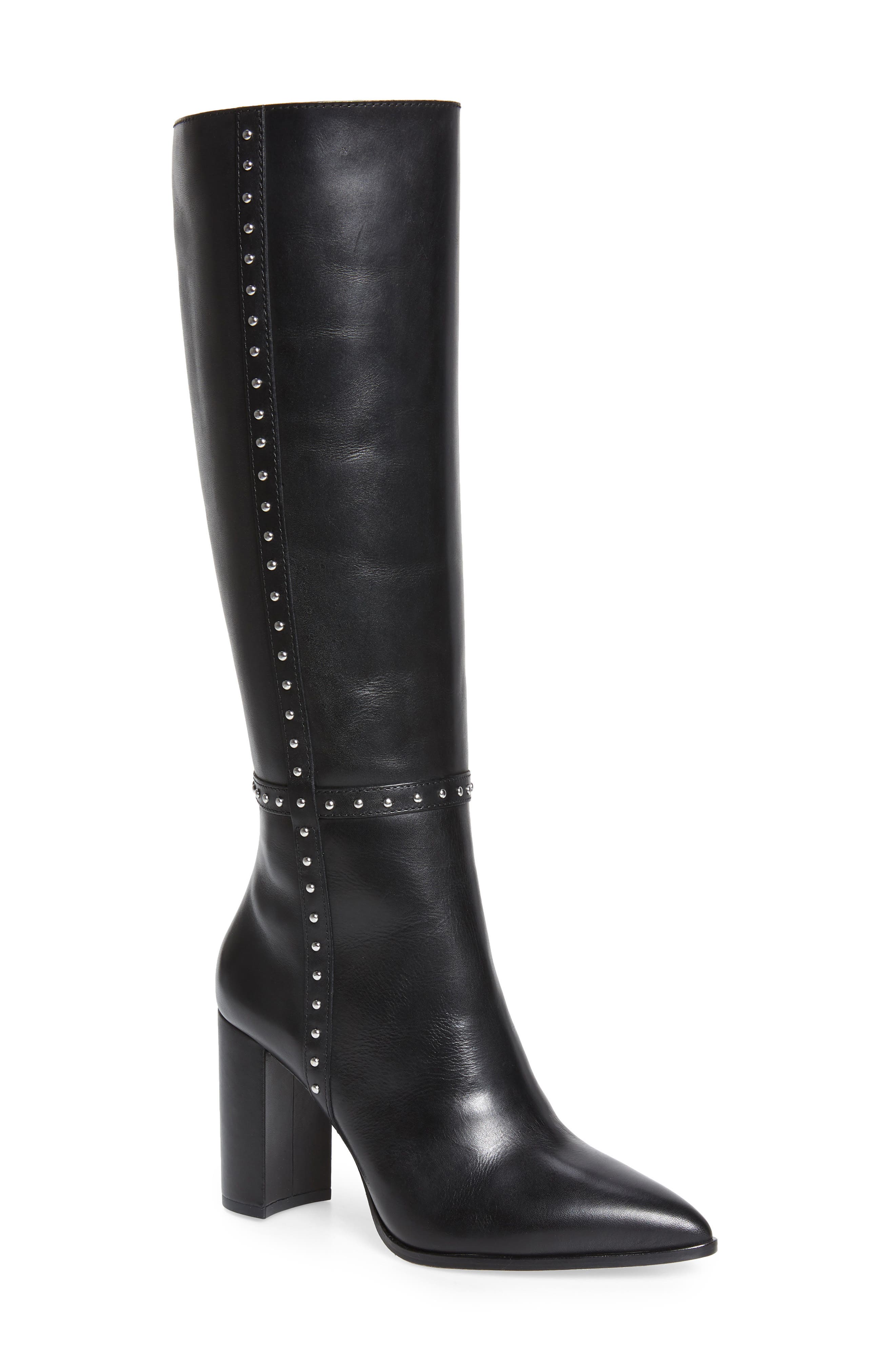 knee high pointed toe boots