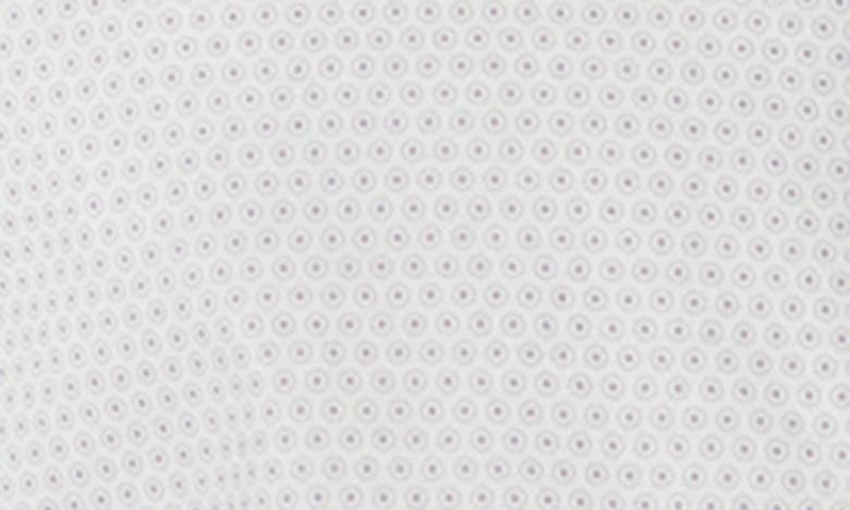 Bugatchi Miles Ooohcotton® Geometric Print Short Sleeve Button-up Shirt In Platinum