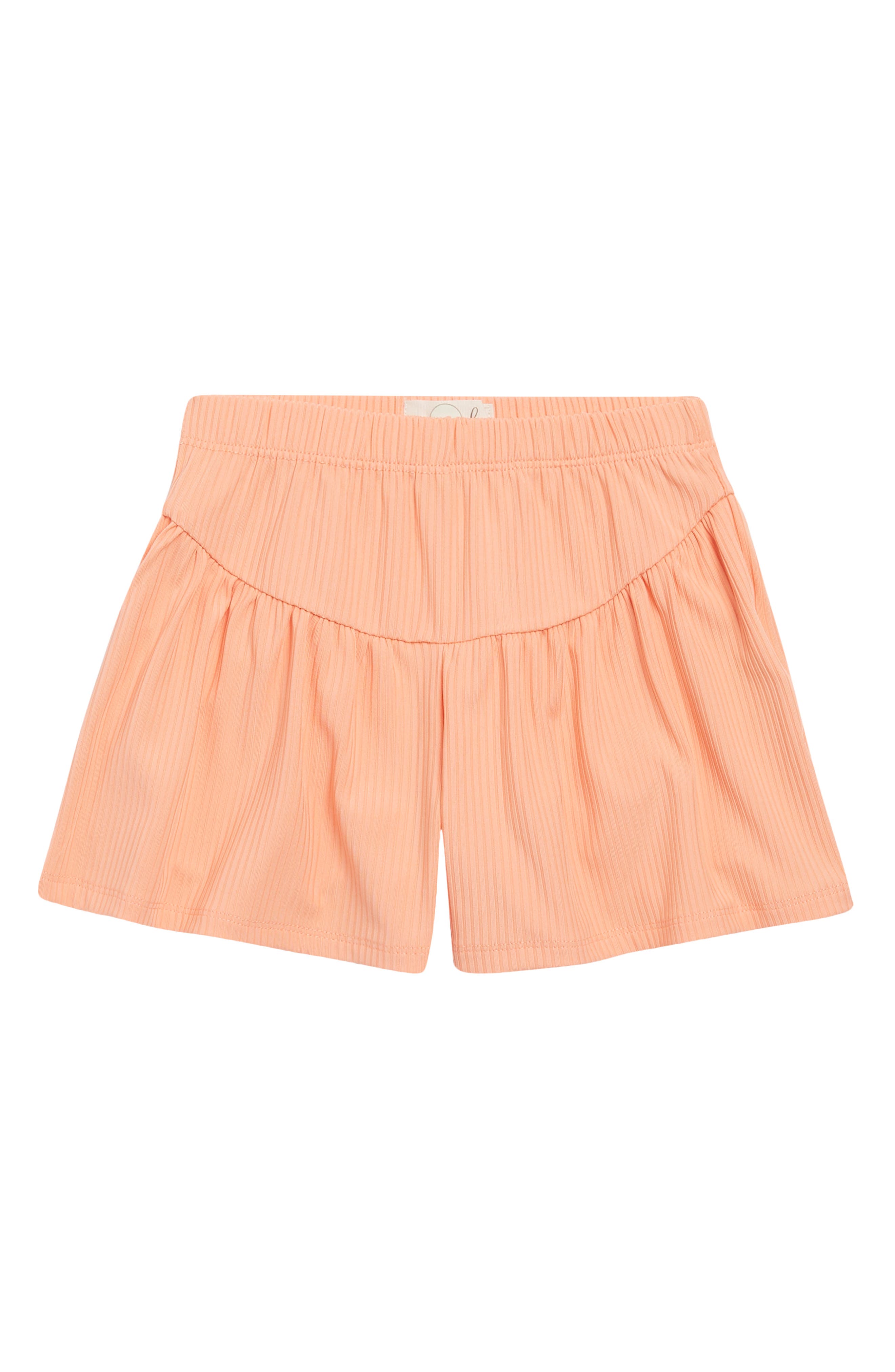 MAXamp;Co. Kids logo-embroidered cotton shorts - Orange