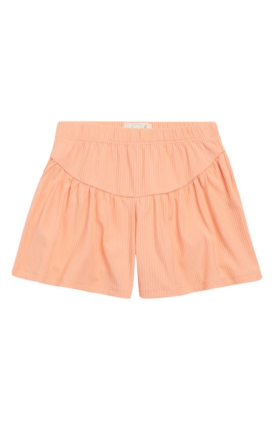 Shop Peek Aren't You Curious Kids' Flared Shorts In Pale Orange