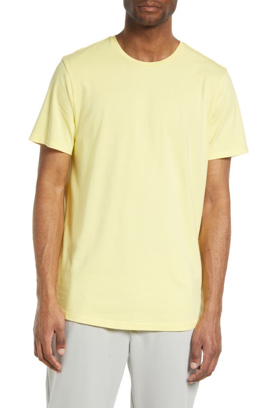 Open Edit Crewneck T-shirt In Yellow Iris