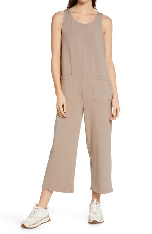 Madewell MWL Superbrushed Pull-On Jumpsuit in Telluride Stone