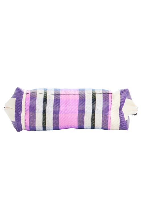 Shop Isabel Marant Powden Stripe Nylon Pouch In Purple