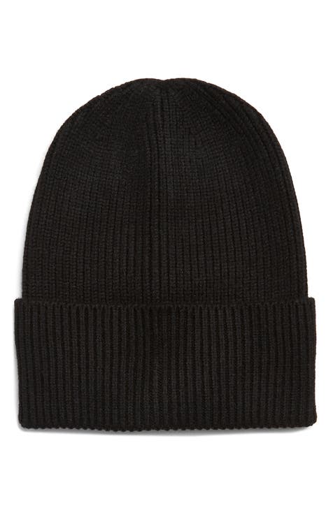 Melrose and Market Eyelash Knit Wool Beanie in Blue