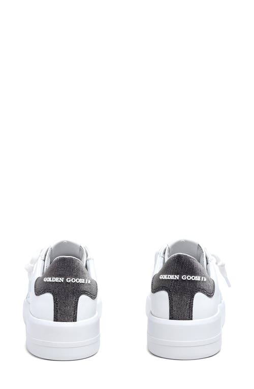 Shop Golden Goose Purestar Low Top Sneaker In White/dark Grey
